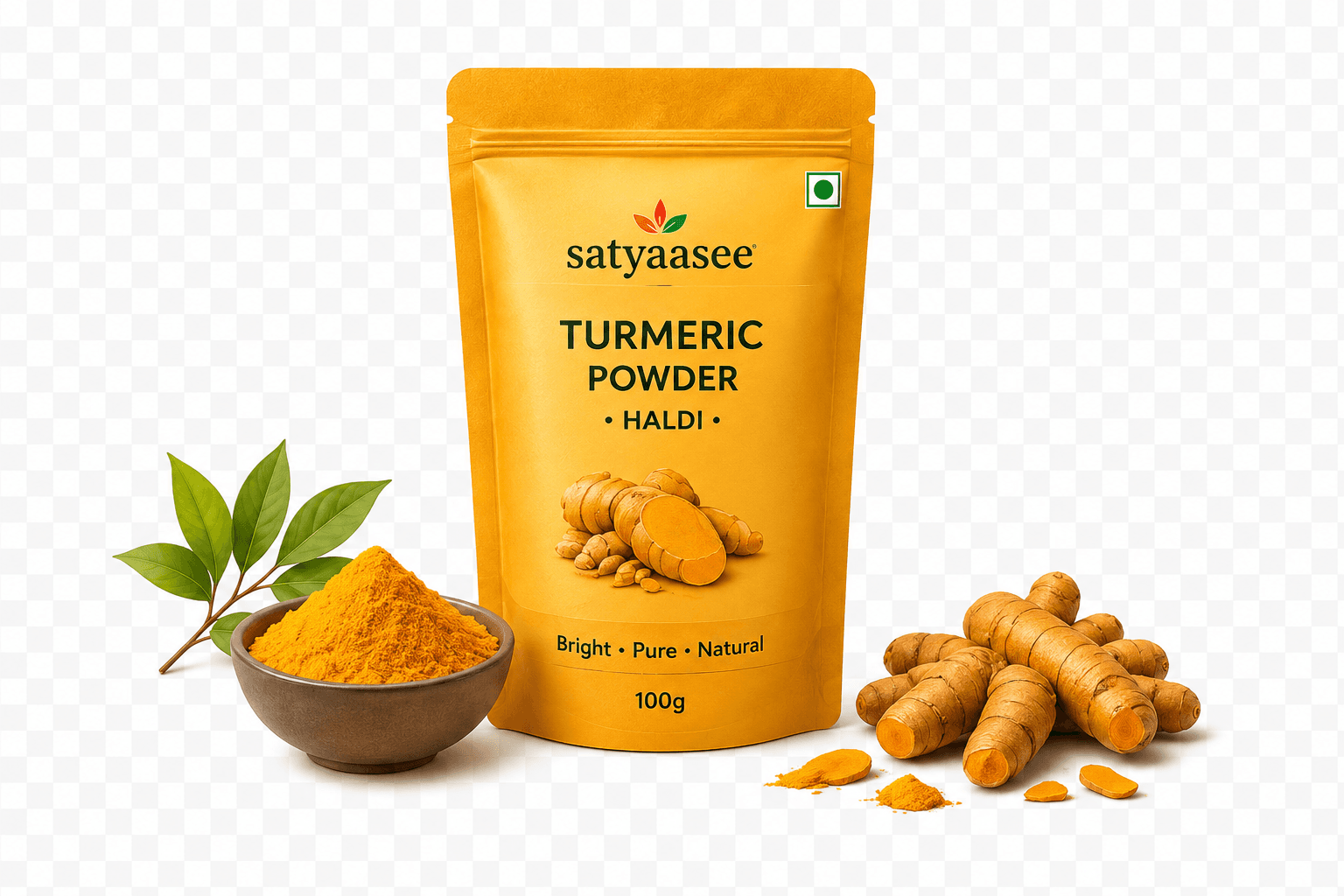 Turmeric Powder spice pouch