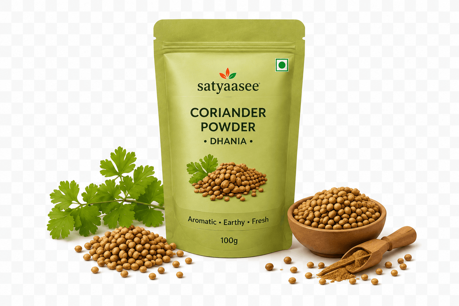 Coriander Powder spice pouch